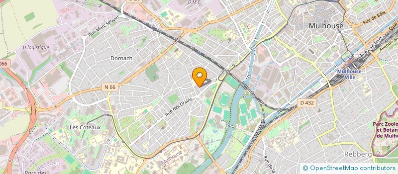 localisation de l'entreprise MADAME URSULA DENDORFER  MULHOUSE