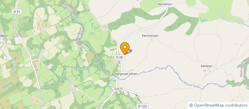 localisation de l'entreprise MADAME URSULA MAYES  MAEL-PESTIVIEN