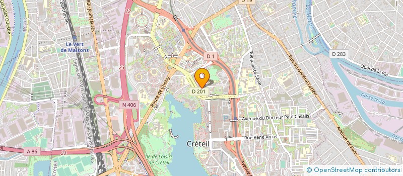 localisation de l'entreprise MADAME URSULA PEZZANI  CRETEIL