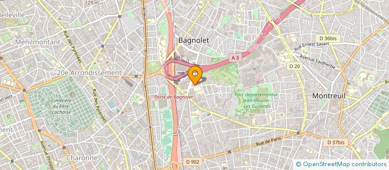 localisation de l'entreprise MADAME URSULE ESSOMBA ADZABA à BAGNOLET