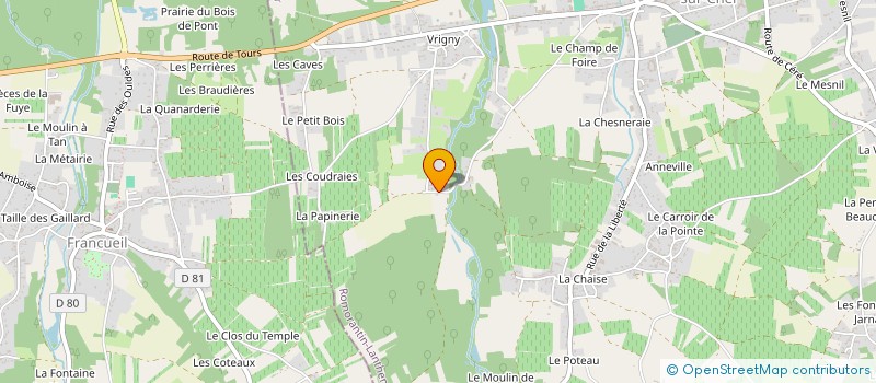 localisation de l'entreprise MADAME URSULE PACZYNSKI  SAINT-GEORGES-SUR-CHER