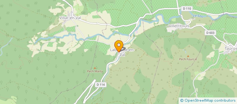 localisation de l'entreprise MADAME UTE DREWNIAK  LABASTIDE-EN-VAL