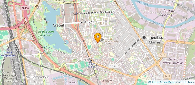 localisation de l'entreprise MADAME UZMA SALEEM  CRETEIL