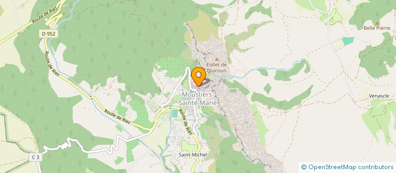 localisation de l'entreprise MADAME VAEA POTTIER  MOUSTIERS-SAINTE-MARIE