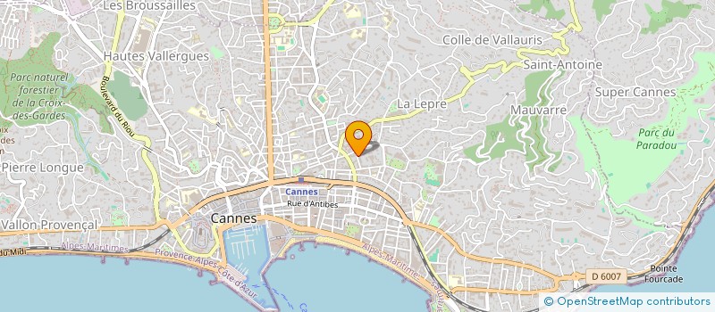 localisation de l'entreprise MADAME VAHIDA BARSEGHYAN à CANNES
