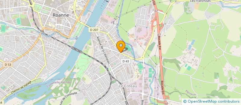 localisation de l'entreprise MADAME VAHINISOA RAHARINIRINA  LE COTEAU