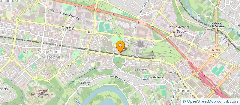 localisation de l'entreprise MADAME VAIANA MARTIAL  CERGY