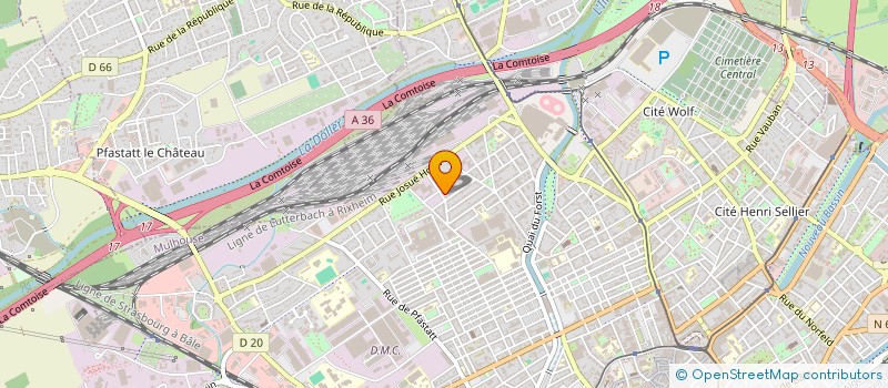 localisation de l'entreprise MADAME VALBONA ABAZI  MULHOUSE