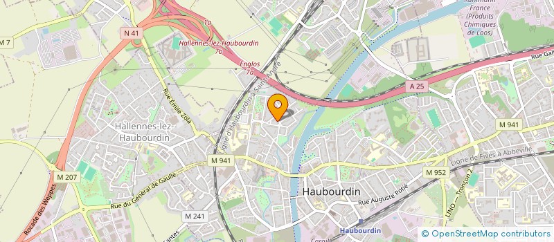 localisation de l'entreprise MADAME VALBONE RRAHMANI  HAUBOURDIN