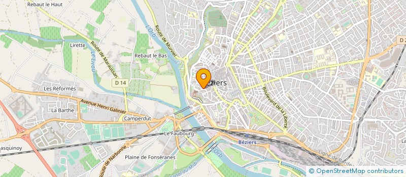 localisation de l'entreprise MADAME VALBORG BERG à BEZIERS