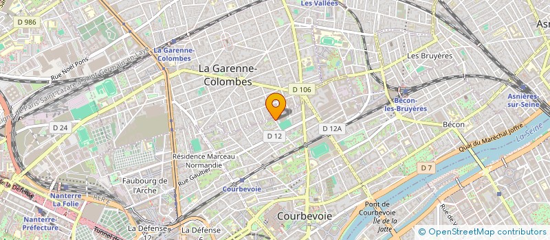 localisation de l'entreprise MADAME VALDA MELISSA MOREIRA E SILVA à COURBEVOIE