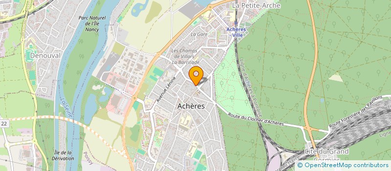 localisation de l'entreprise MADAME VALDIRENE SANTOS LOBO  ACHERES