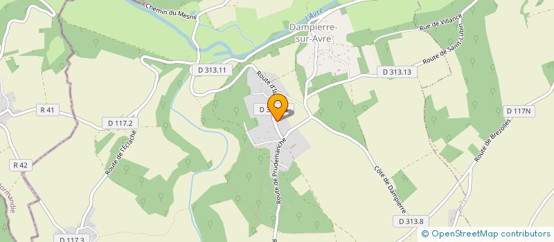 localisation de l'entreprise MADAME VALENE LURON à DAMPIERRE-SUR-AVRE