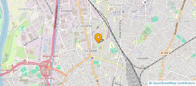 localisation de l'entreprise MADAME VALENTIN CARPENTIER à TOULOUSE