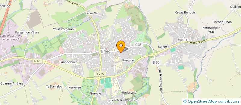 localisation de l'entreprise MADAME VALENTIN LAPORTE  BRIEC