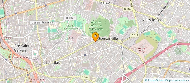 localisation de l'entreprise MADAME VALENTINA ALFARANO à ROMAINVILLE