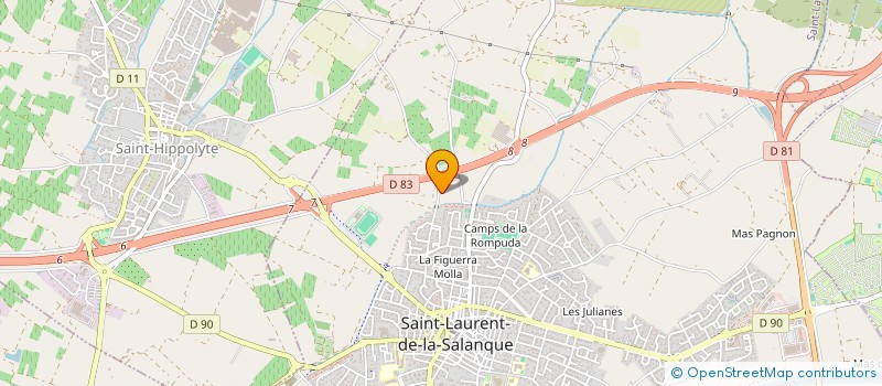 localisation de l'entreprise MADAME VALENTINA BERTELLI  SAINT-LAURENT-DE-LA-SALANQUE