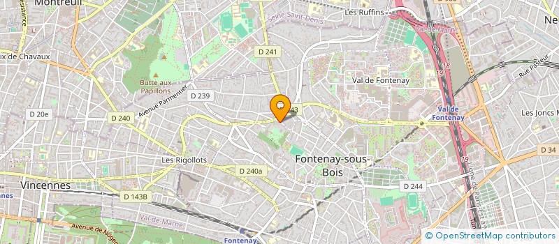 localisation de l'entreprise MADAME VALENTINA BRESSAN à FONTENAY-SOUS-BOIS