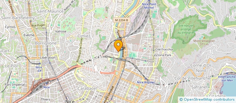 localisation de l'entreprise MADAME VALENTINA BULIGA  NICE