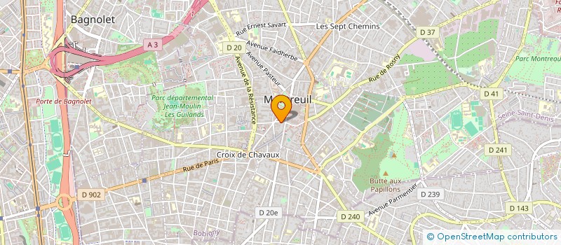 localisation de l'entreprise MADAME VALENTINA CAMOZZA à MONTREUIL