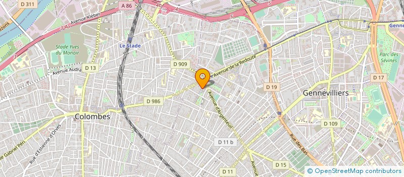 localisation de l'entreprise MADAME VALENTINA COGLIANDRO à BOIS-COLOMBES