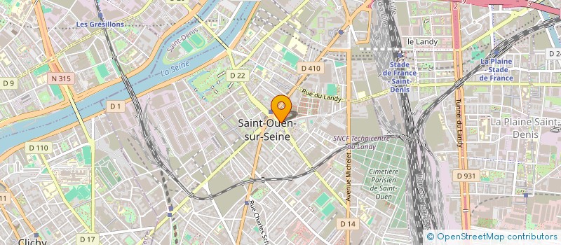 localisation de l'entreprise MADAME VALENTINA DOTTI à SAINT-OUEN-SUR-SEINE