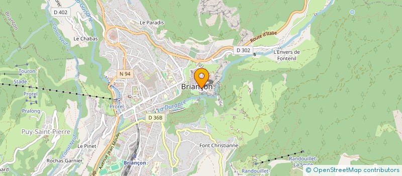 localisation de l'entreprise MADAME VALENTINA MARCON à BRIANCON