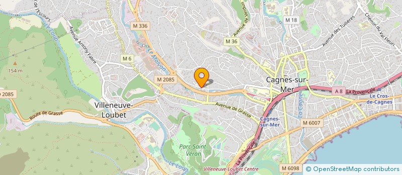 localisation de l'entreprise MADAME VALENTINA MASIA à CAGNES-SUR-MER