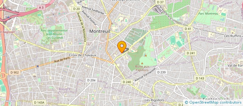 localisation de l'entreprise MADAME VALENTINA MELI à MONTREUIL