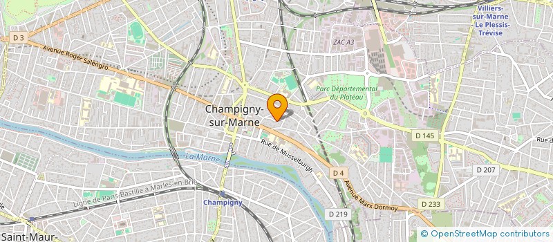 localisation de l'entreprise MADAME VALENTINA SLAVEVA à CHAMPIGNY-SUR-MARNE