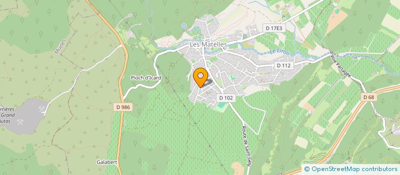 localisation de l'entreprise MADAME VALENTINE ATIENZA  LES MATELLES