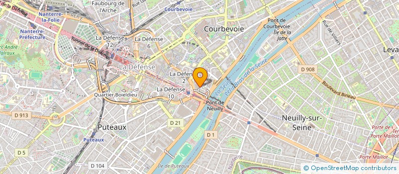 localisation de l'entreprise MADAME VALENTINE BARLOY à COURBEVOIE