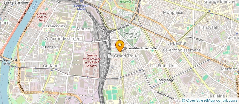 localisation de l'entreprise MADAME VALENTINE BARRAL  LYON