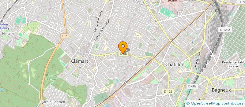 localisation de l'entreprise MADAME VALENTINE BERNE  CHATILLON