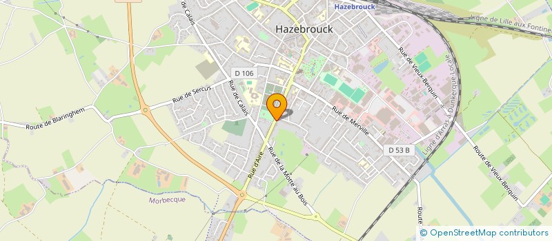 localisation de l'entreprise MADAME VALENTINE BINSE  HAZEBROUCK