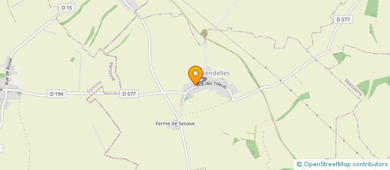 localisation de l'entreprise MADAME VALENTINE BLANC  VENDELLES