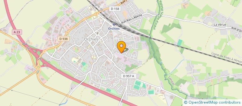 localisation de l'entreprise MADAME VALENTINE BLERIOT  ORCHIES