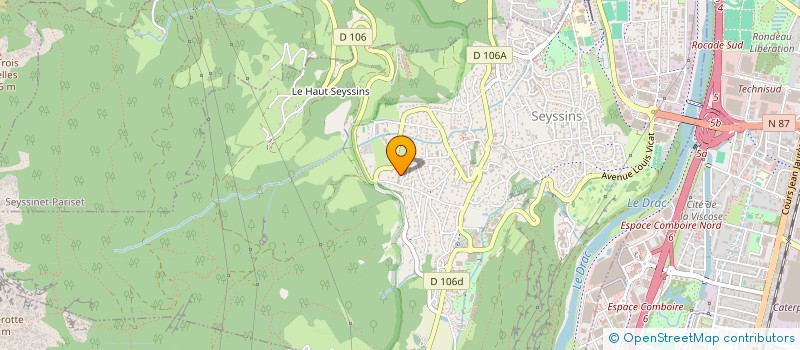 localisation de l'entreprise MADAME VALENTINE BOIRIN à SEYSSINS