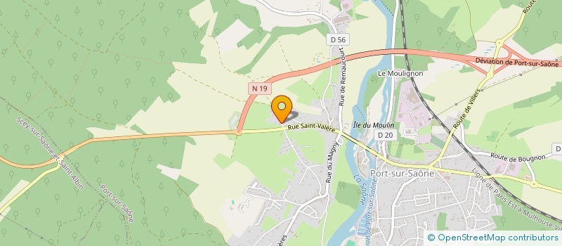 localisation de l'entreprise MADAME VALENTINE BOISSET  PORT-SUR-SAONE