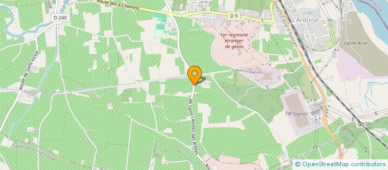 localisation de l'entreprise MADAME VALENTINE BORRELLY  LAUDUN-L'ARDOISE