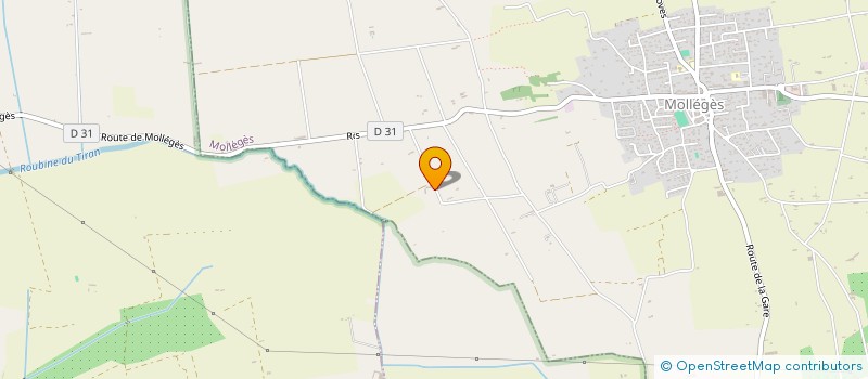 localisation de l'entreprise MADAME VALENTINE BRISVALTER  MOLLEGES