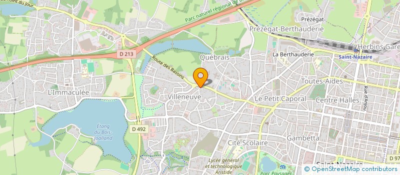 localisation de l'entreprise MADAME VALENTINE BRIZAY  SAINT-NAZAIRE