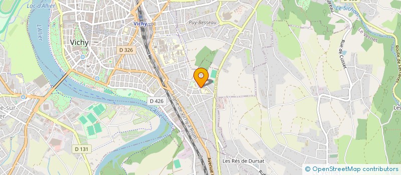 localisation de l'entreprise MADAME VALENTINE BRUN à VICHY
