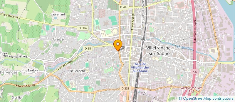 localisation de l'entreprise MADAME VALENTINE CARON  VILLEFRANCHE-SUR-SAONE