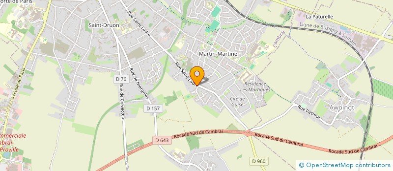 localisation de l'entreprise MADAME VALENTINE CARPENTIER  CAMBRAI