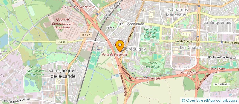 localisation de l'entreprise MADAME VALENTINE CELESTIN  RENNES