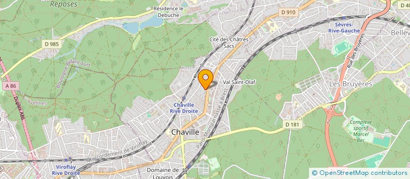 localisation de l'entreprise MADAME VALENTINE CHATILLON  CHAVILLE