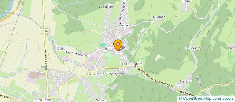localisation de l'entreprise MADAME VALENTINE CINO à JUJURIEUX