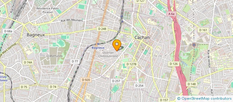 localisation de l'entreprise MADAME VALENTINE CLAUSS  CACHAN