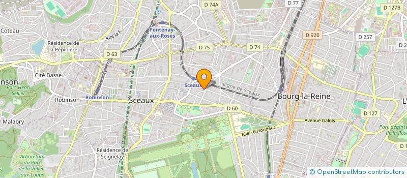 localisation de l'entreprise MADAME VALENTINE CLEMENT  SCEAUX